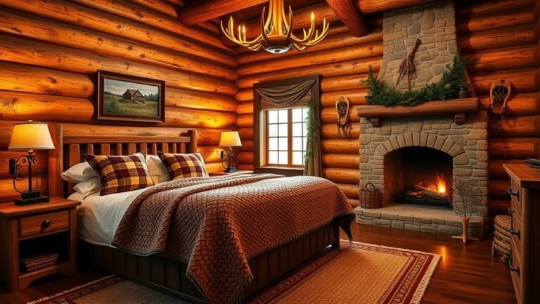 cozy log cabin decor