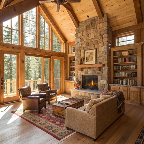 cozy log cabin designs