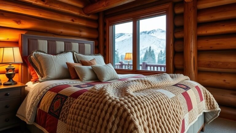 cozy mountain cabin bedding