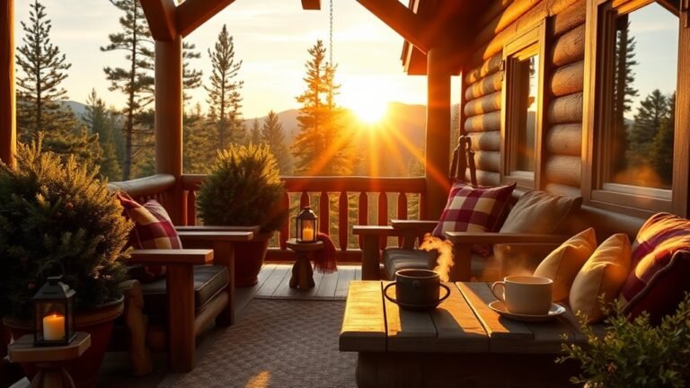 cozy mountain cabin porches