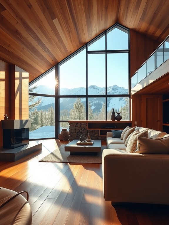 cozy natural timber design