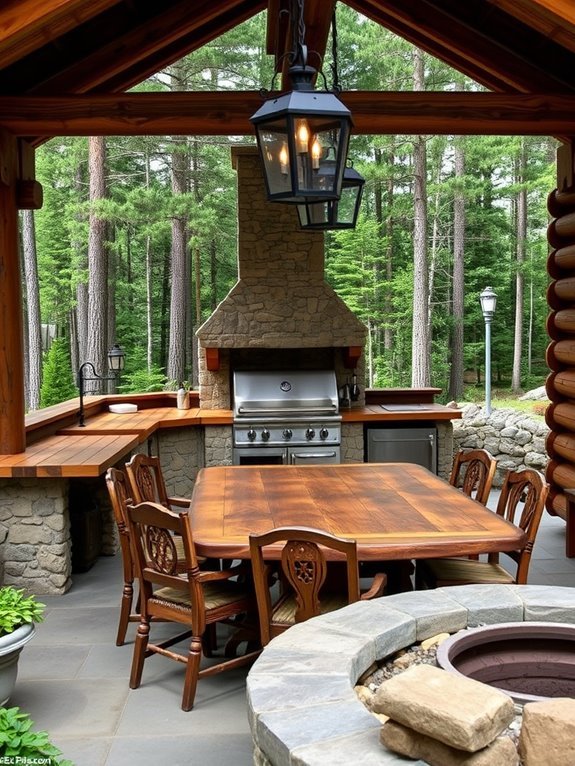 cozy natural wood decor