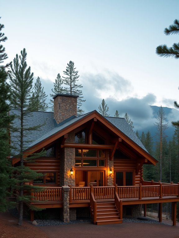 cozy natural wood retreat