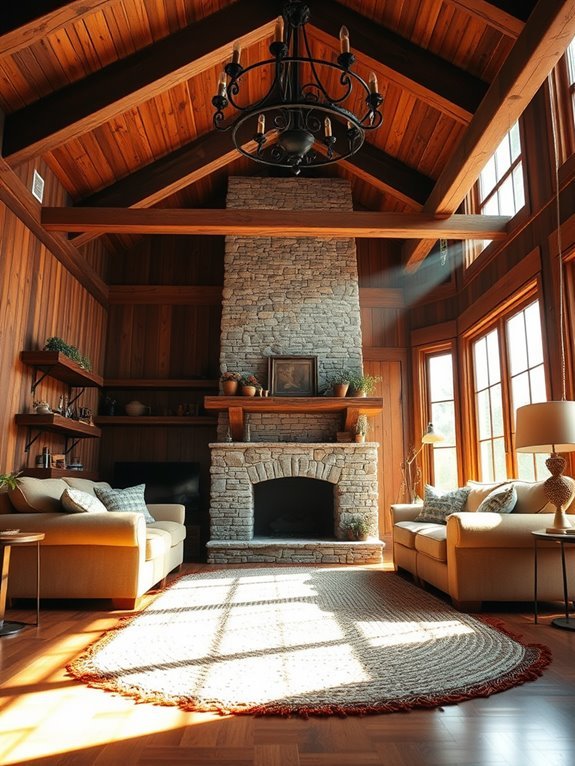 cozy natural wooden features