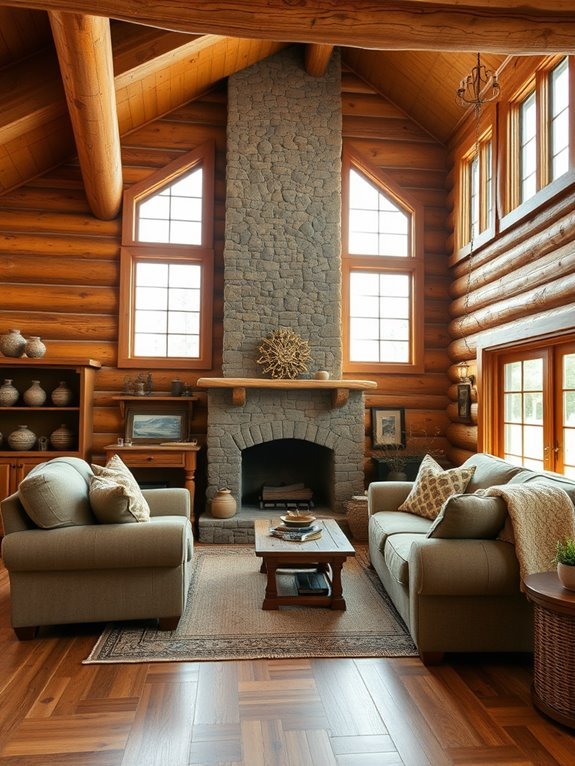 cozy natural wooden features