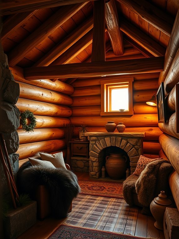 cozy natural wooden spaces