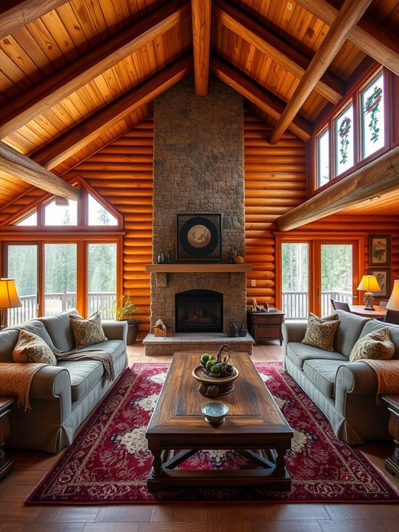 cozy open concept living