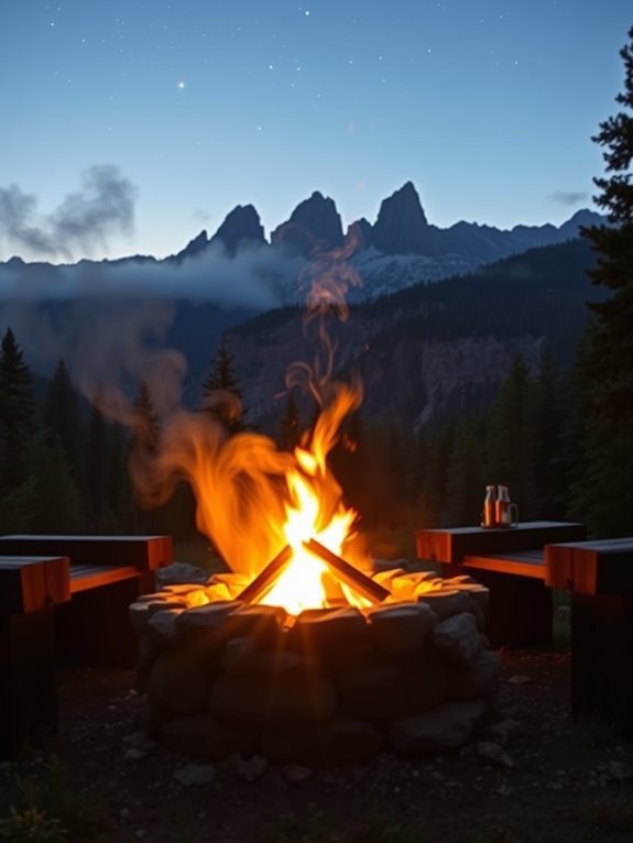 cozy outdoor gathering space