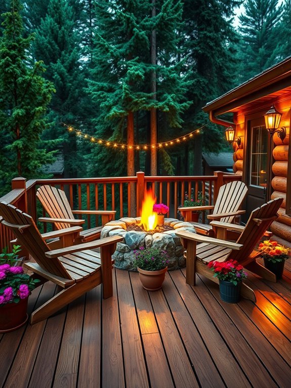 cozy outdoor gathering space