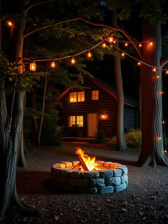 cozy outdoor gathering space