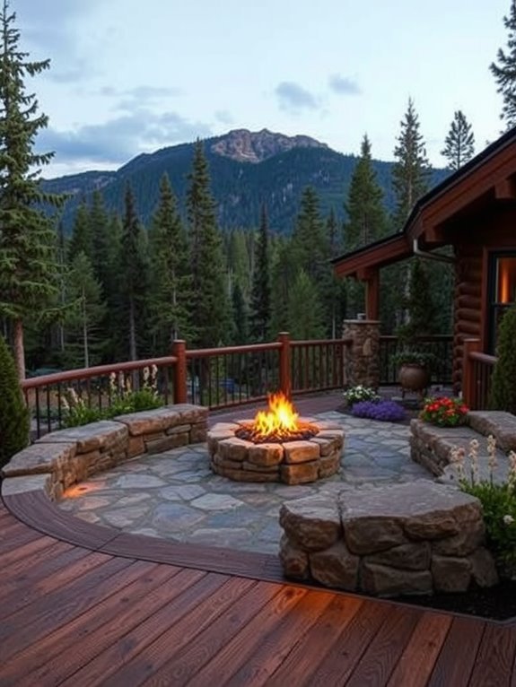 cozy outdoor gathering space