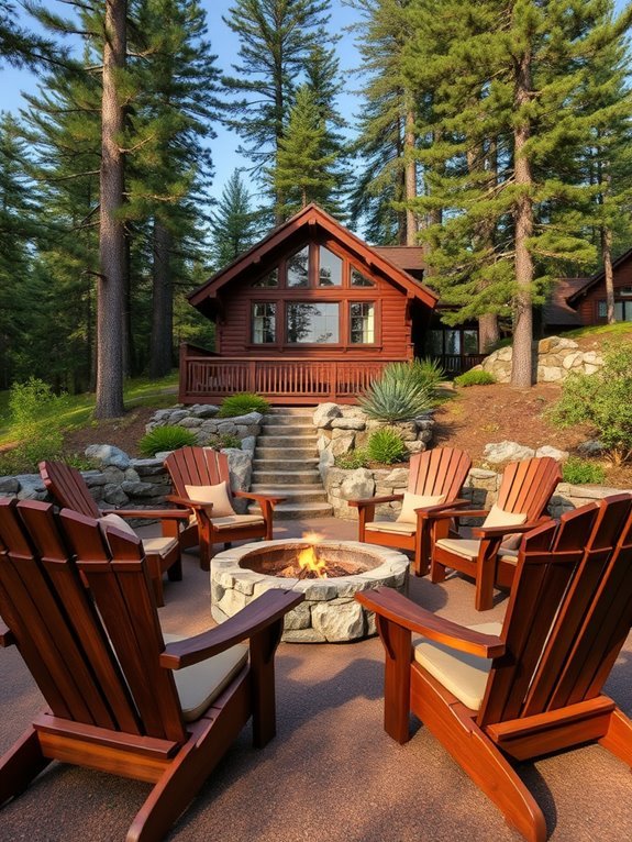 cozy outdoor gathering space