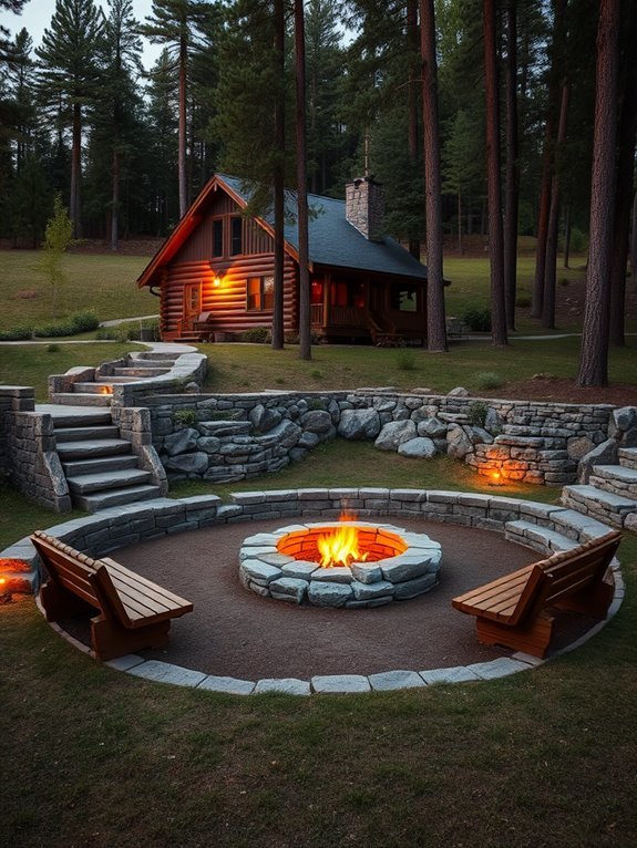 cozy outdoor gathering spot