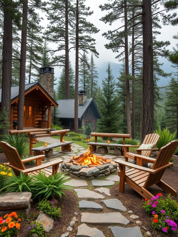 cozy outdoor gathering spot
