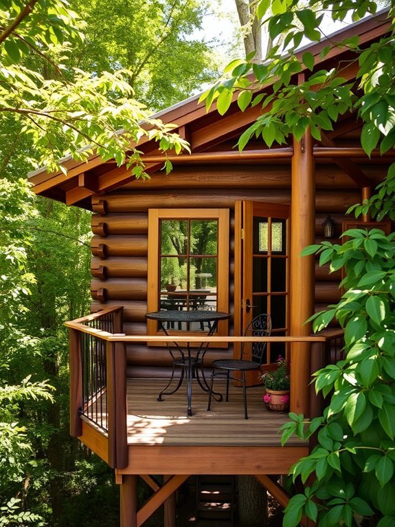 cozy outdoor relaxation area