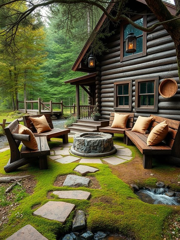 cozy outdoor seating area