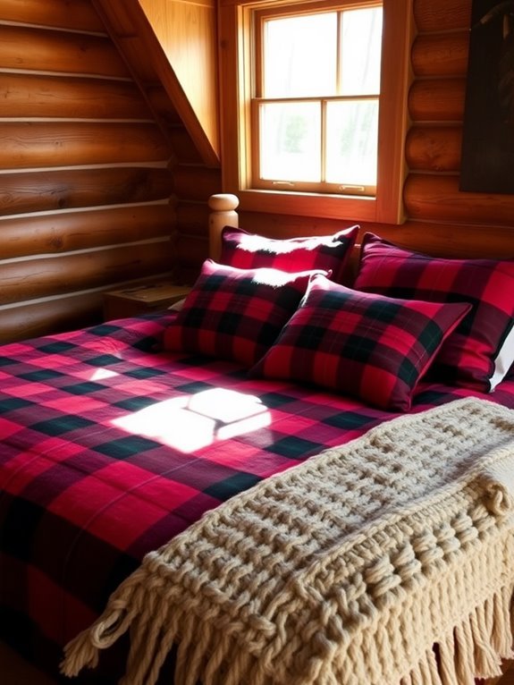 cozy plaid bedding collection