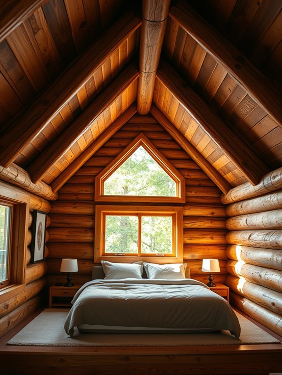 cozy raised sleeping area