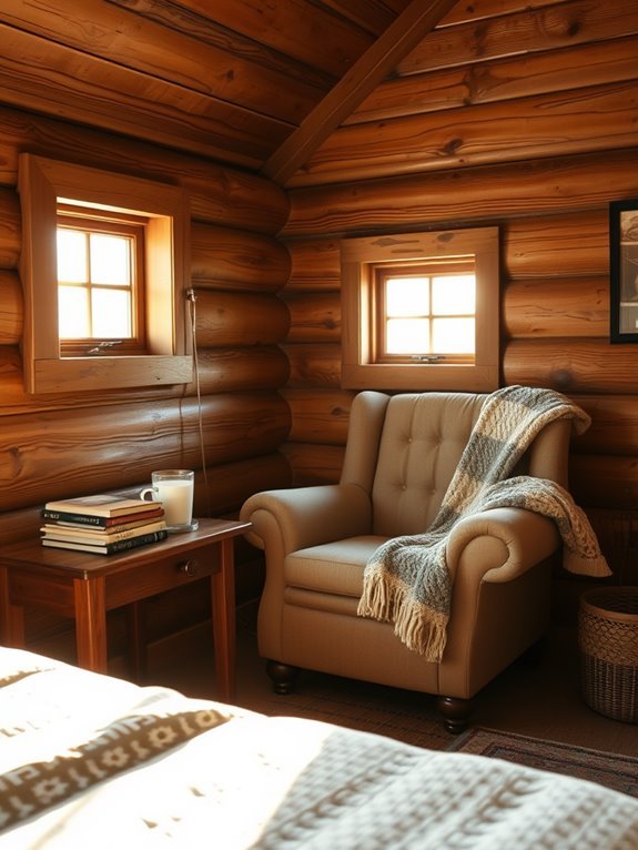 cozy reading corner setup