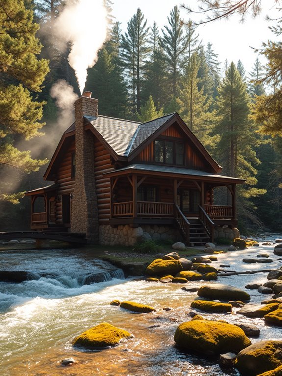 cozy retreat by river