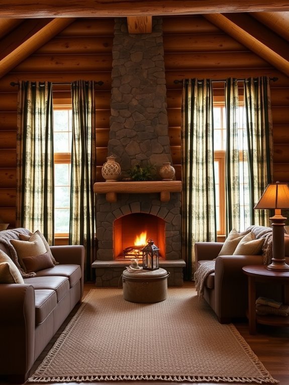cozy rustic cabin curtains