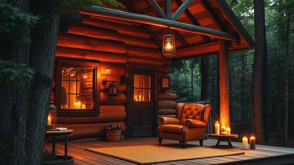 cozy rustic cabin illumination