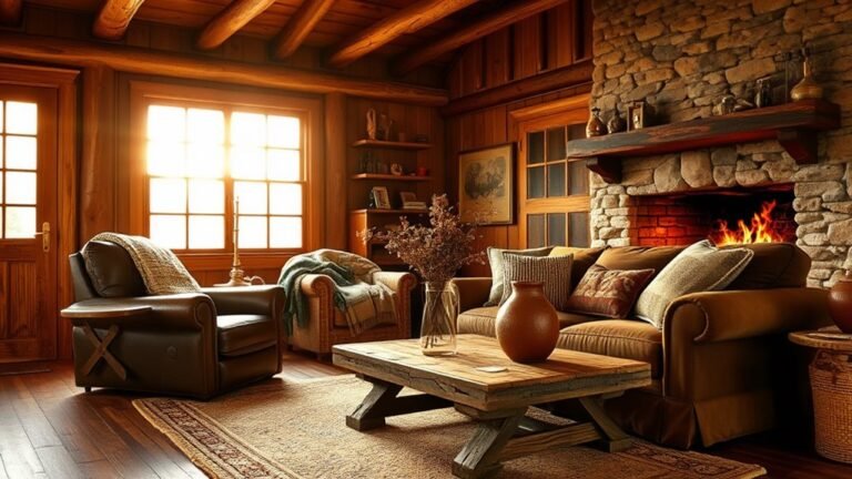 cozy rustic cabin interiors