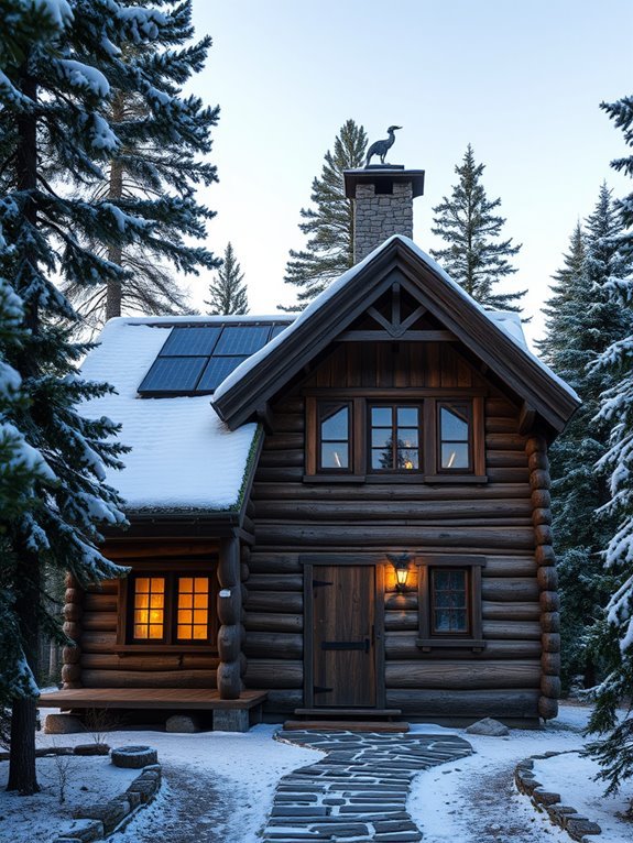 cozy rustic wooden retreat