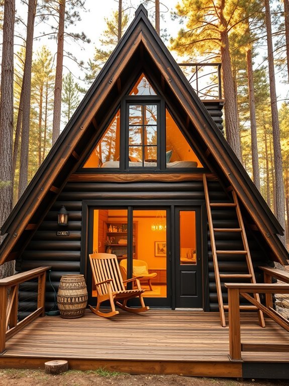 cozy rustic wooden retreats