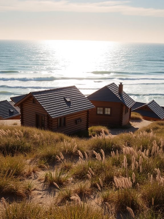 cozy seaside wooden retreat