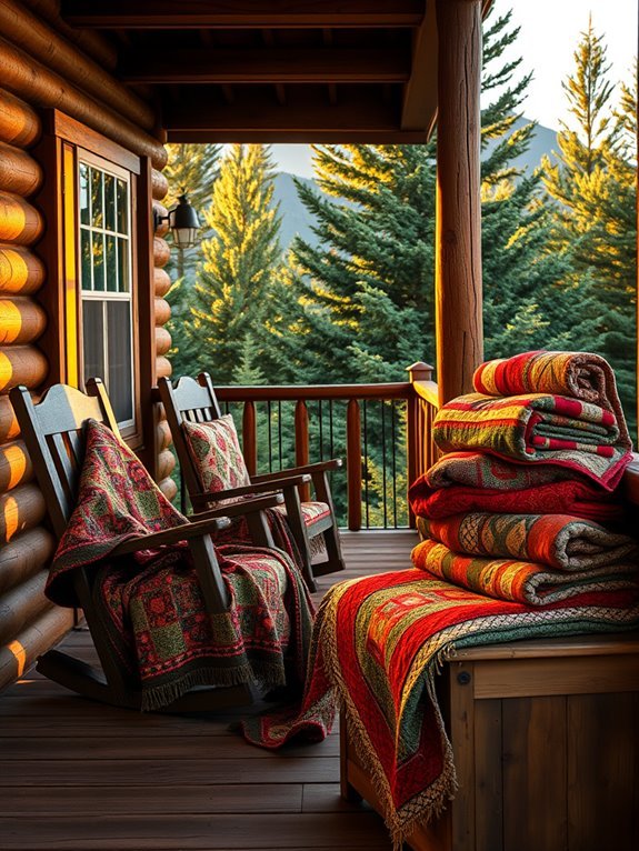 cozy stitched fabric layers
