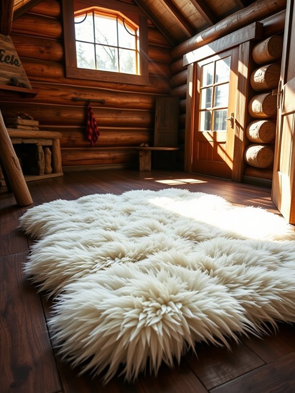 cozy synthetic floor covering