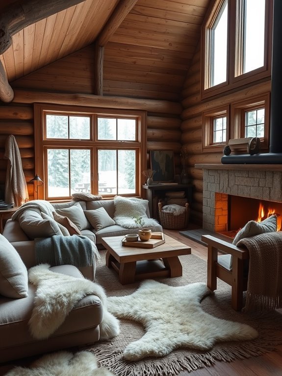 cozy textiles for warmth