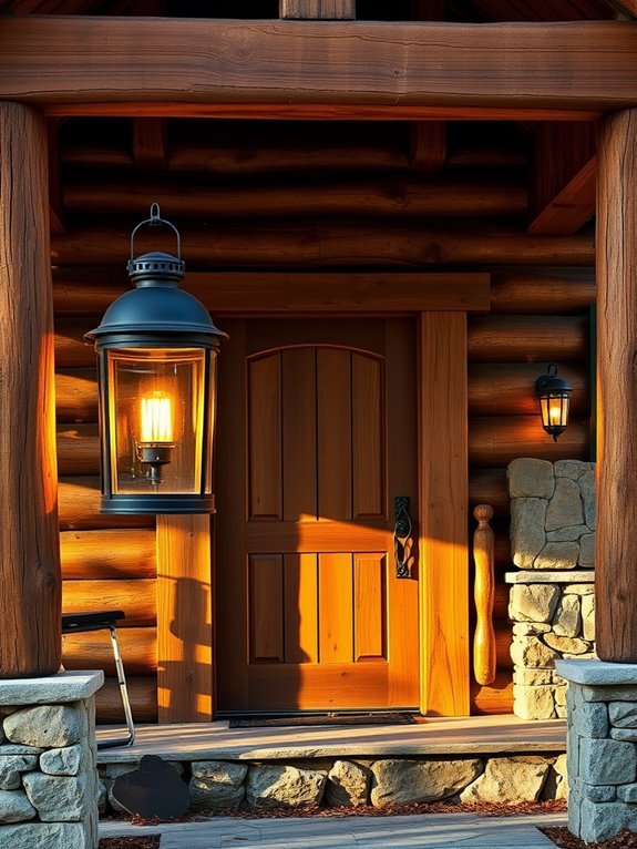 cozy vintage outdoor illumination