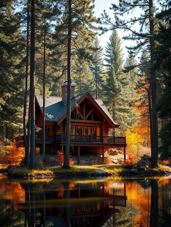cozy woodland getaway cabin