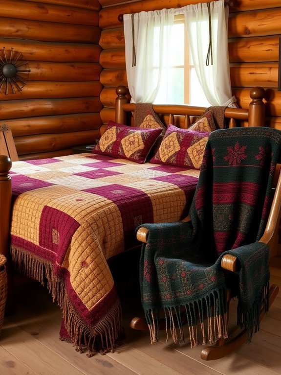 cozy woven fabric throws