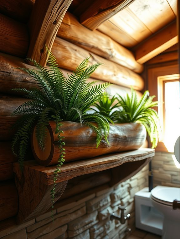crafting planters from logs