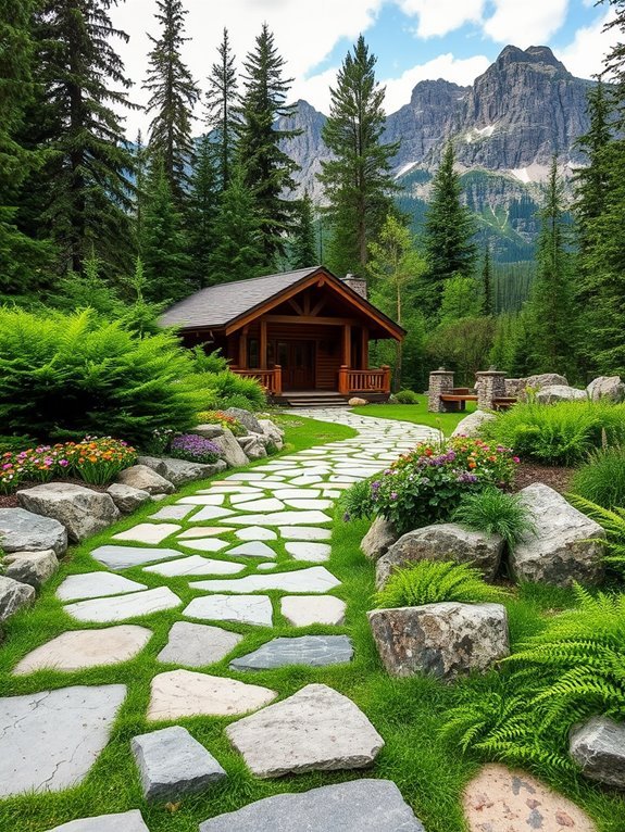 create a decorative pathway