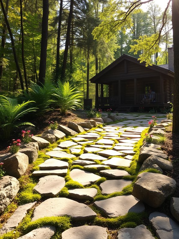 create a natural walkway