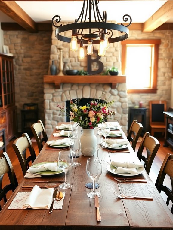 creative dining table arrangements