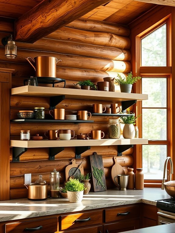 creative open shelving designs