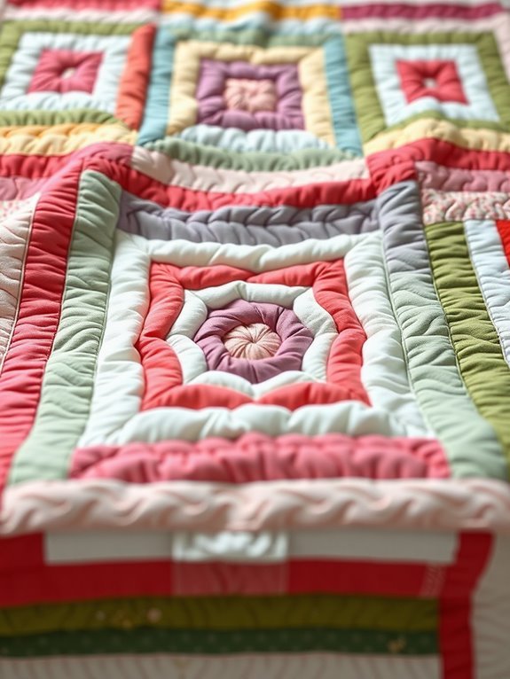custom log cabin quilt