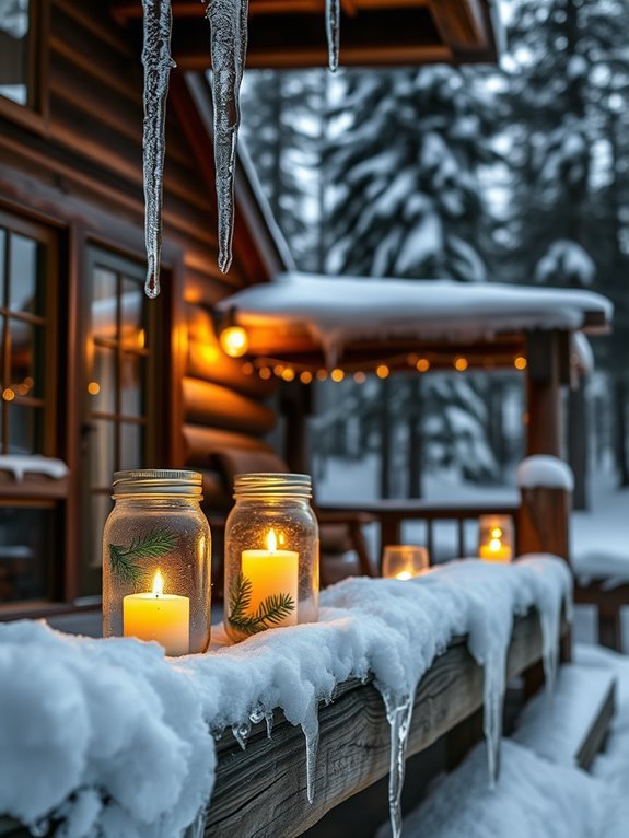 decorative glass jar lights
