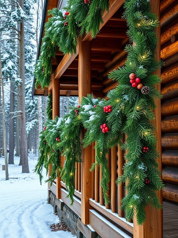 decorative greenery for railings