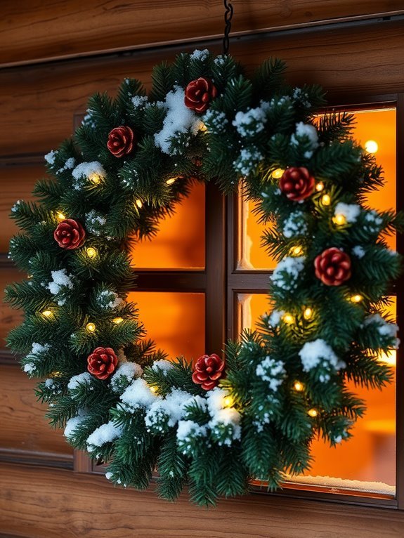 decorative holiday wreath centerpiece