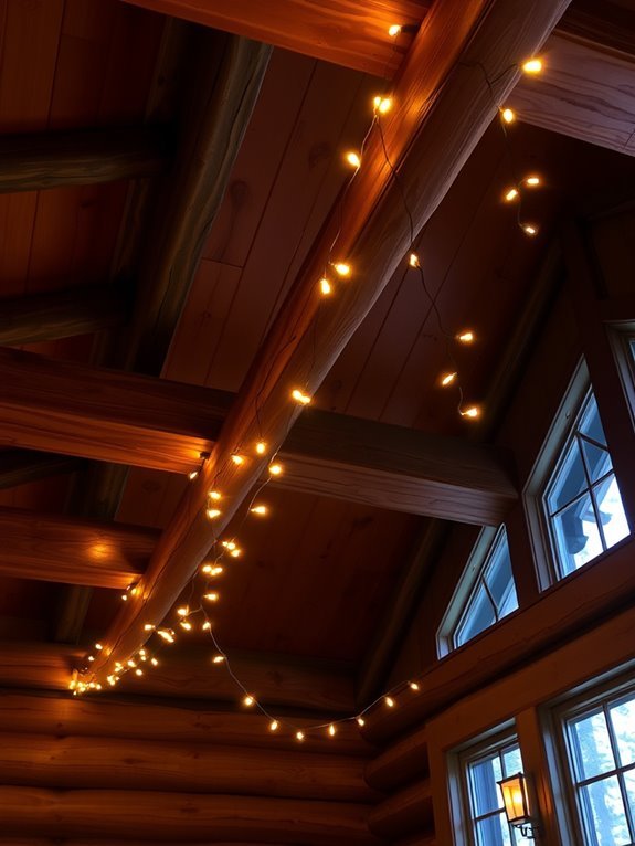 decorative illuminated ceiling beams