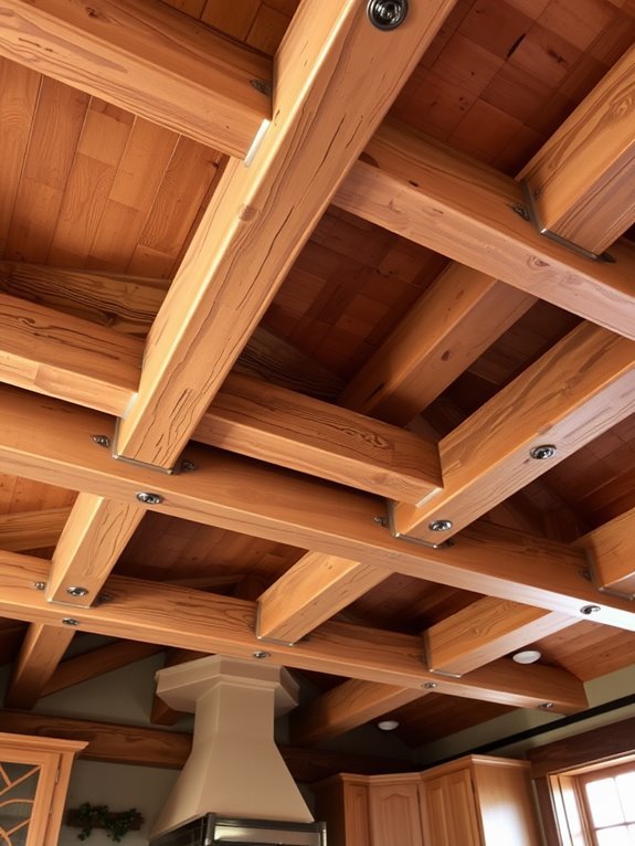 decorative molded ceiling beams