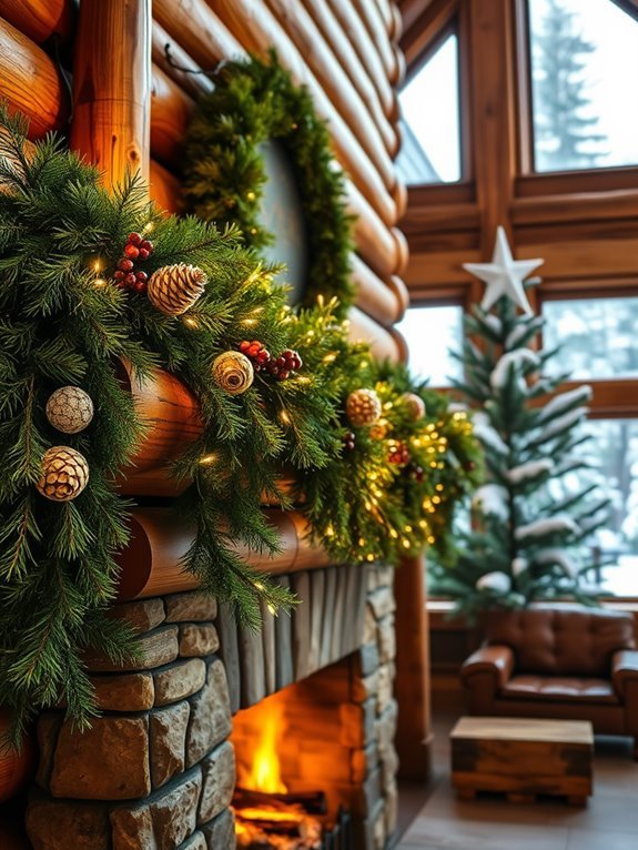 decorative natural garland accents
