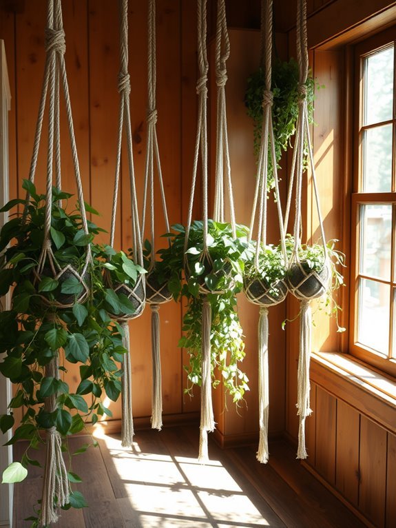decorative plant holder knots