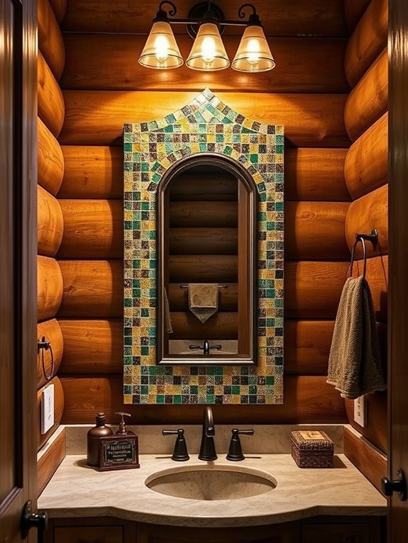 decorative reflective mosaic tiles